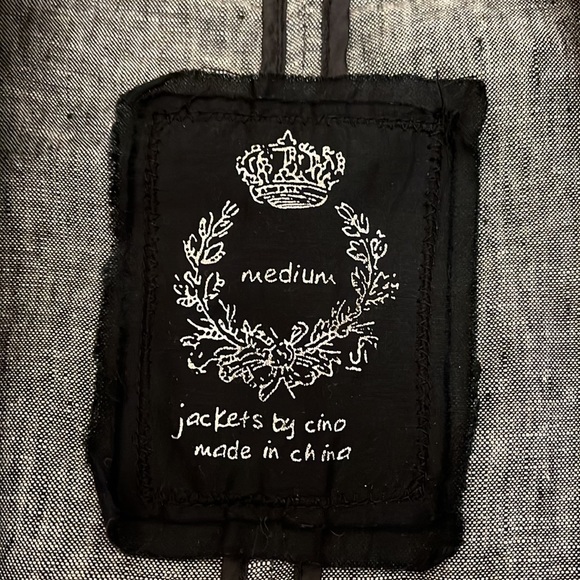 NWOT SZ M Cino Linen Jacket - Picture 8 of 11